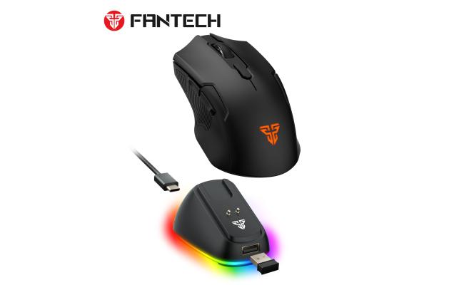 Fantech Cruiser II WG11V2RD Wireless Gaming Mouse 2400 DPI with Charging Dock Black Fantech Cruiser II WG11V2RD Wireless Gaming Mouse 2400 DPI with Charging Dock Black